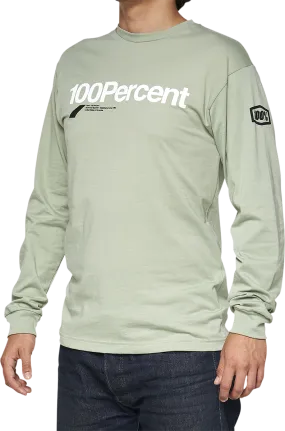 100% Bilto Long-Sleeve T-Shirt - Slate Green - Small 33009-486-10