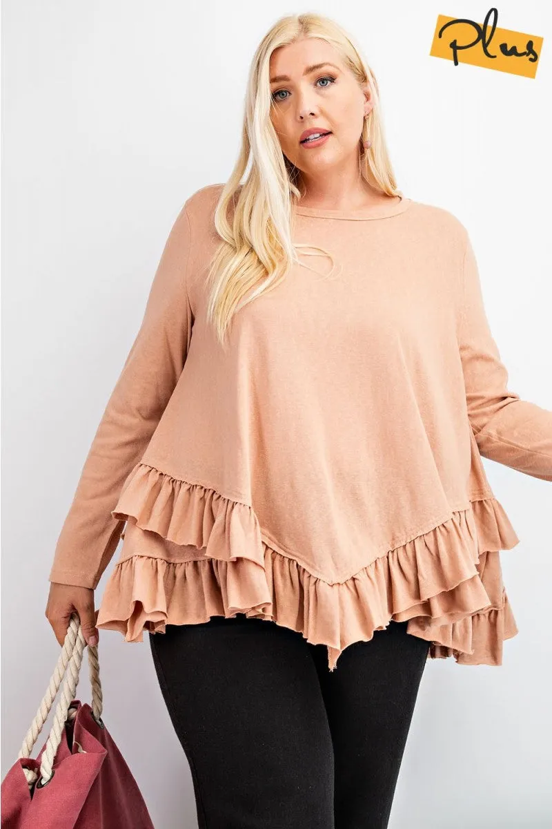 15492   Tammy Double-Ruffle Tunic