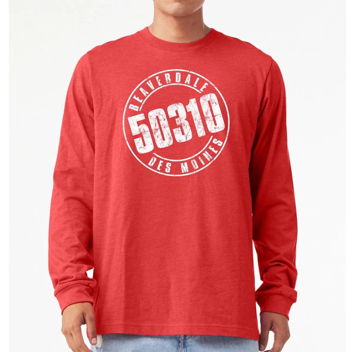 50310 Logo Unisex Heather CVC Long Sleeve T-Shirt