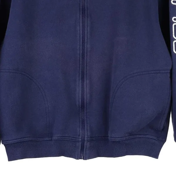 Age 11-12 Fila Spellout Track Jacket - Large Navy Cotton Blend