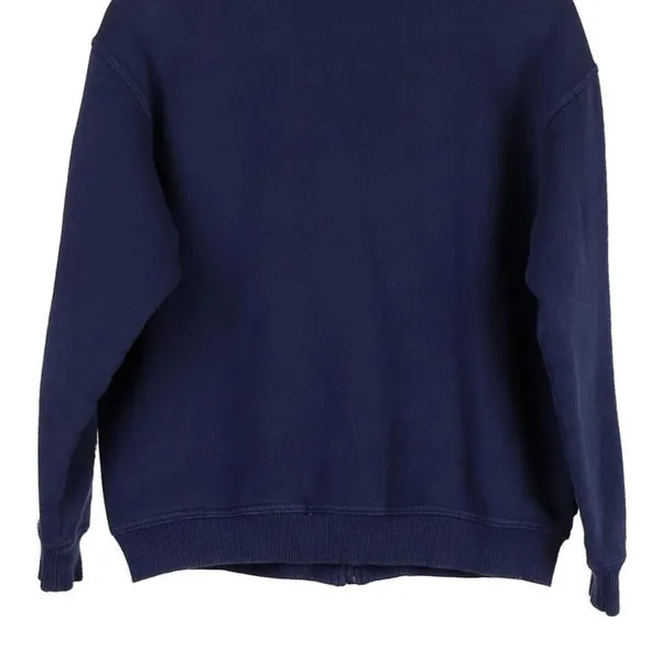 Age 11-12 Fila Spellout Track Jacket - Large Navy Cotton Blend
