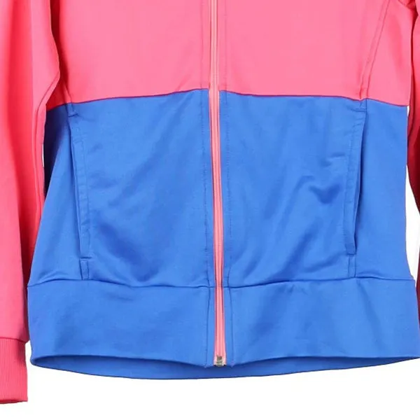Age 13-14 Adidas Spellout Track Jacket - Large Pink Polyester