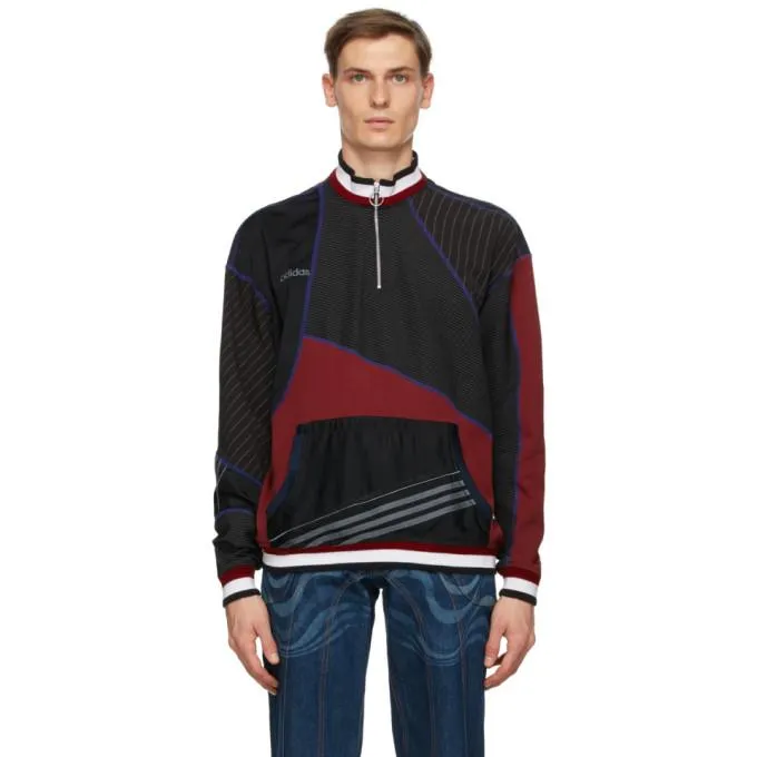 Ahluwalia Black and Red Femi Track Top
