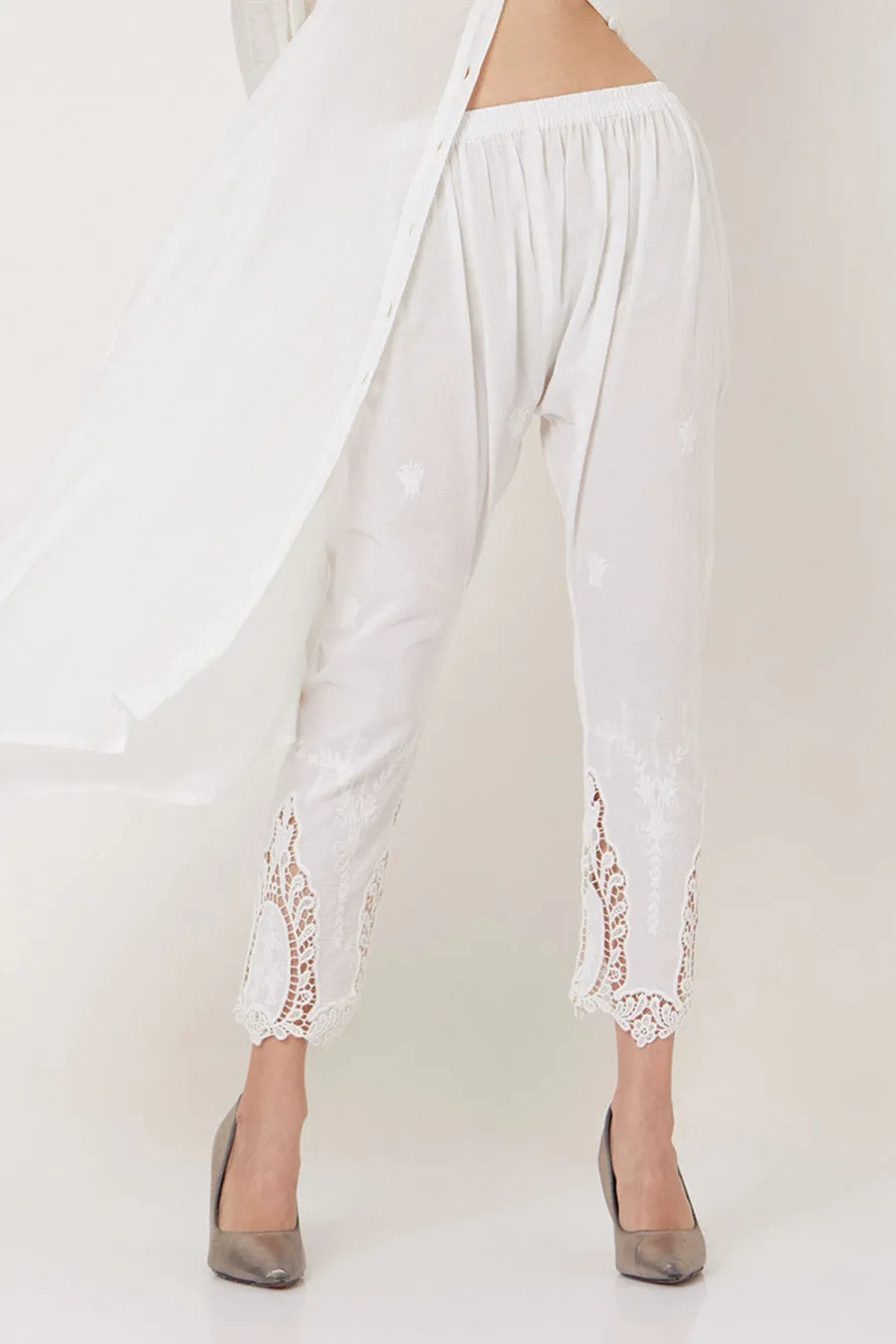 Alma - Off-White Tunic & Pant Co-Ord Set
