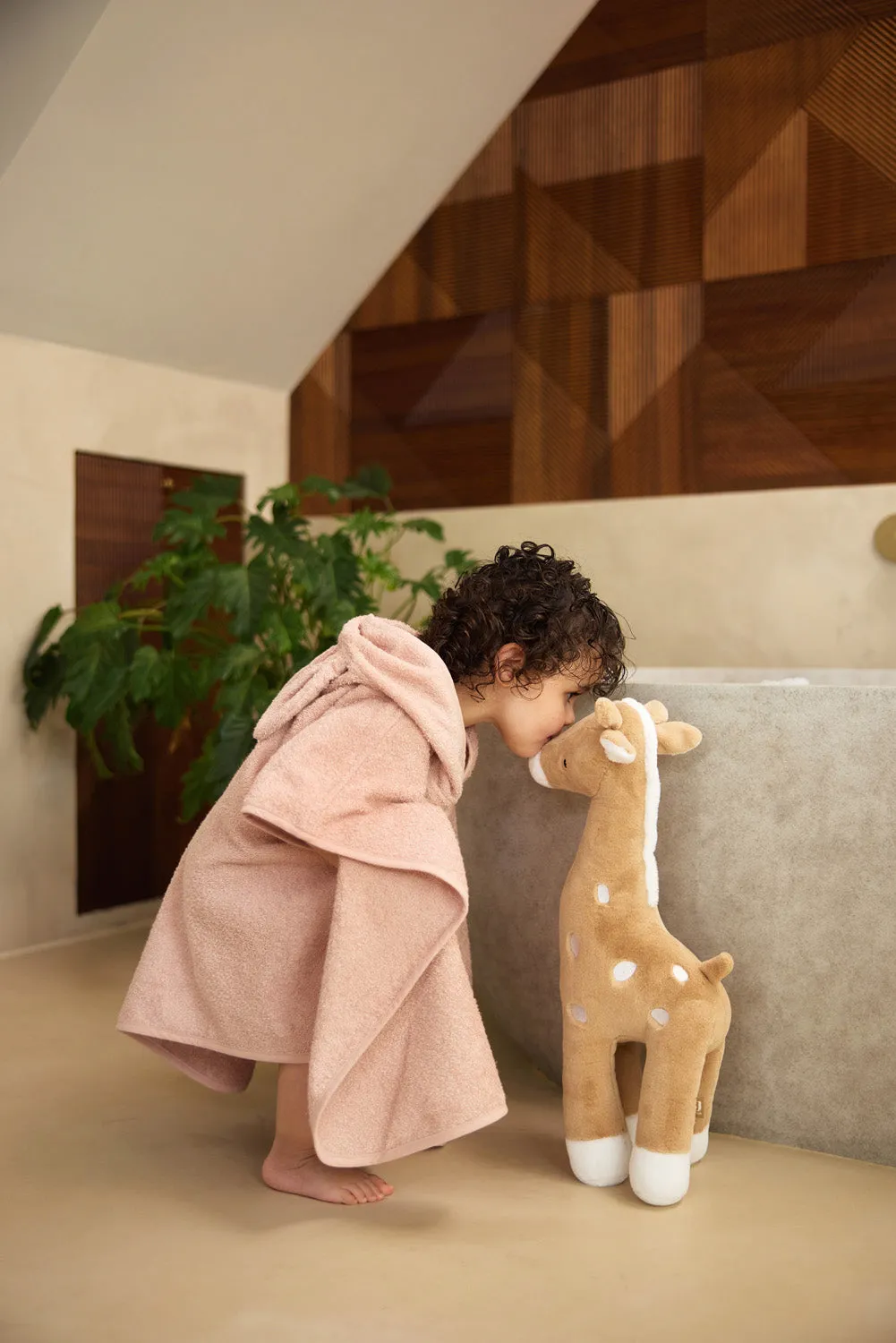 Bath cape Terry 75x75cm - Wild Rose