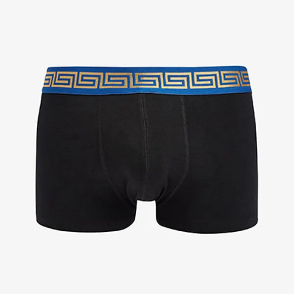 Black Gold Pattern Waistband Hipster Boxers 4 Pack