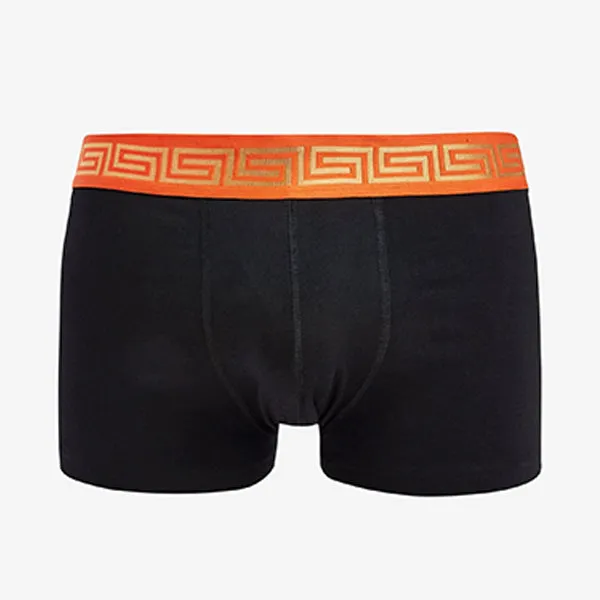 Black Gold Pattern Waistband Hipster Boxers 4 Pack