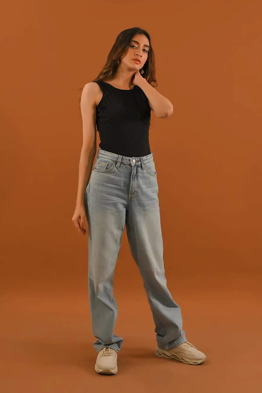Black Sleeveless Bodysuit