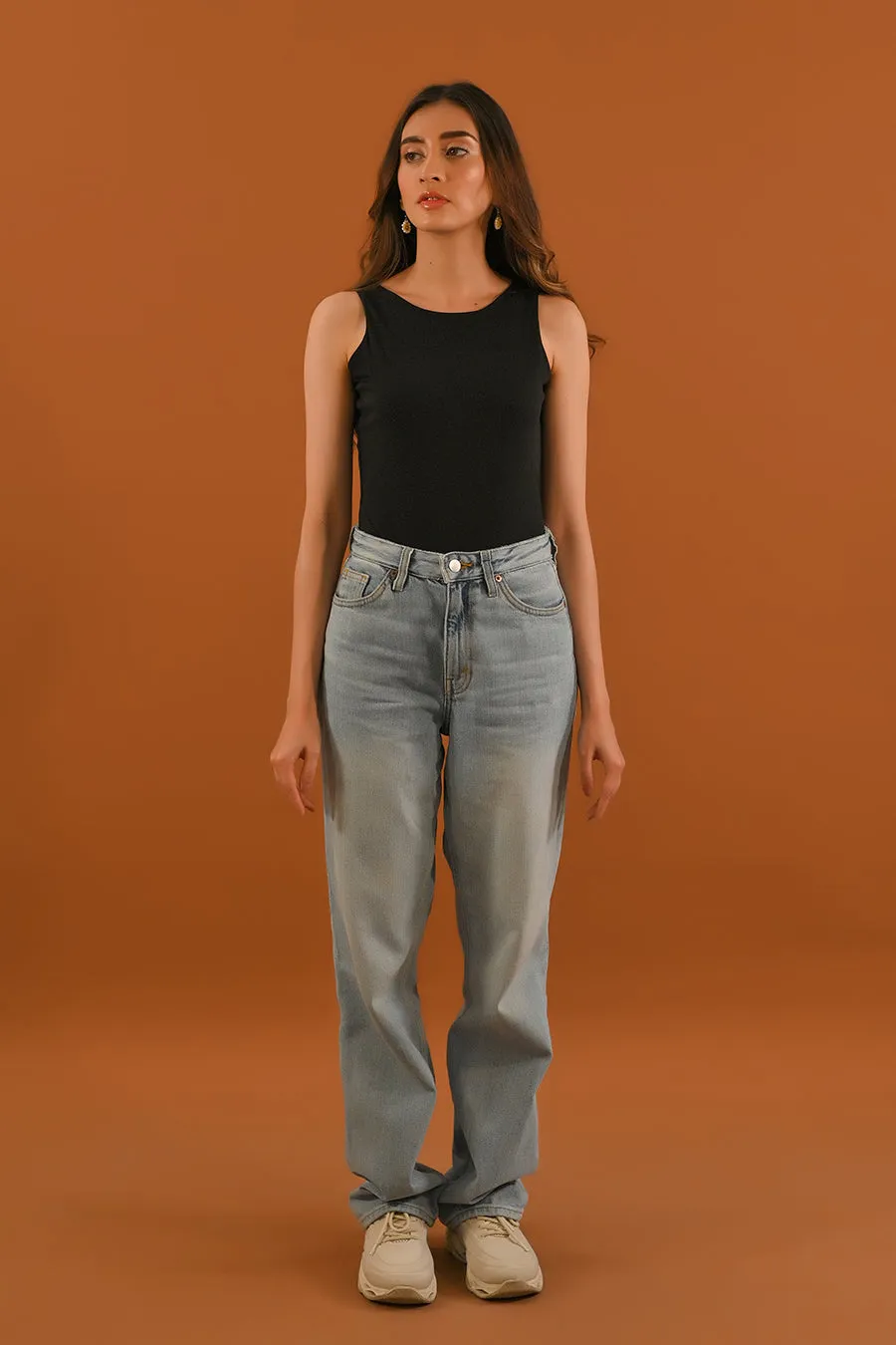 Black Sleeveless Bodysuit