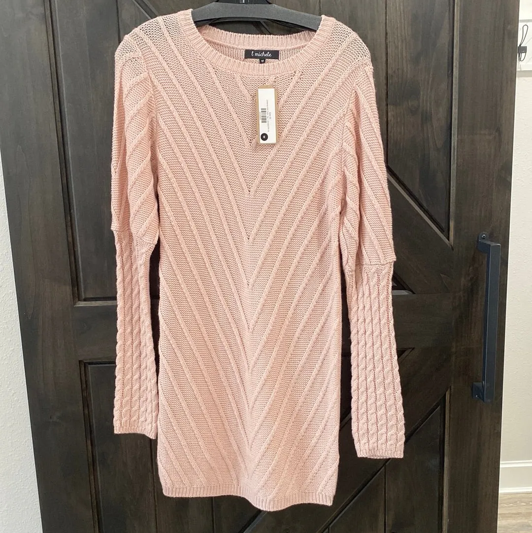 Chevron Knit Tunic Top
