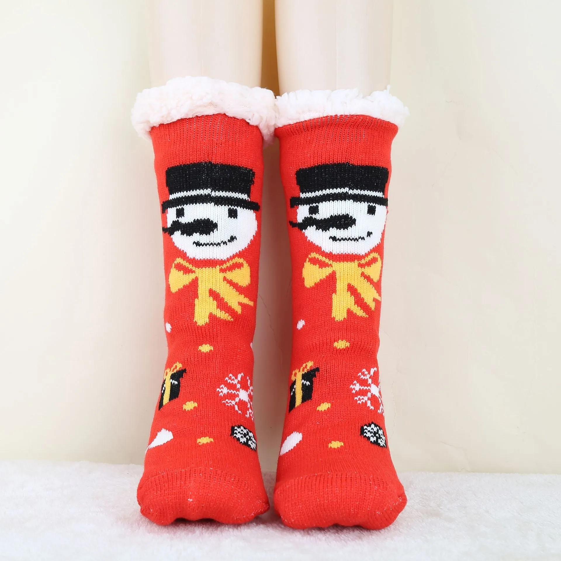 Christmas Fashion Winter Wool Socks Thick  Floor Socks