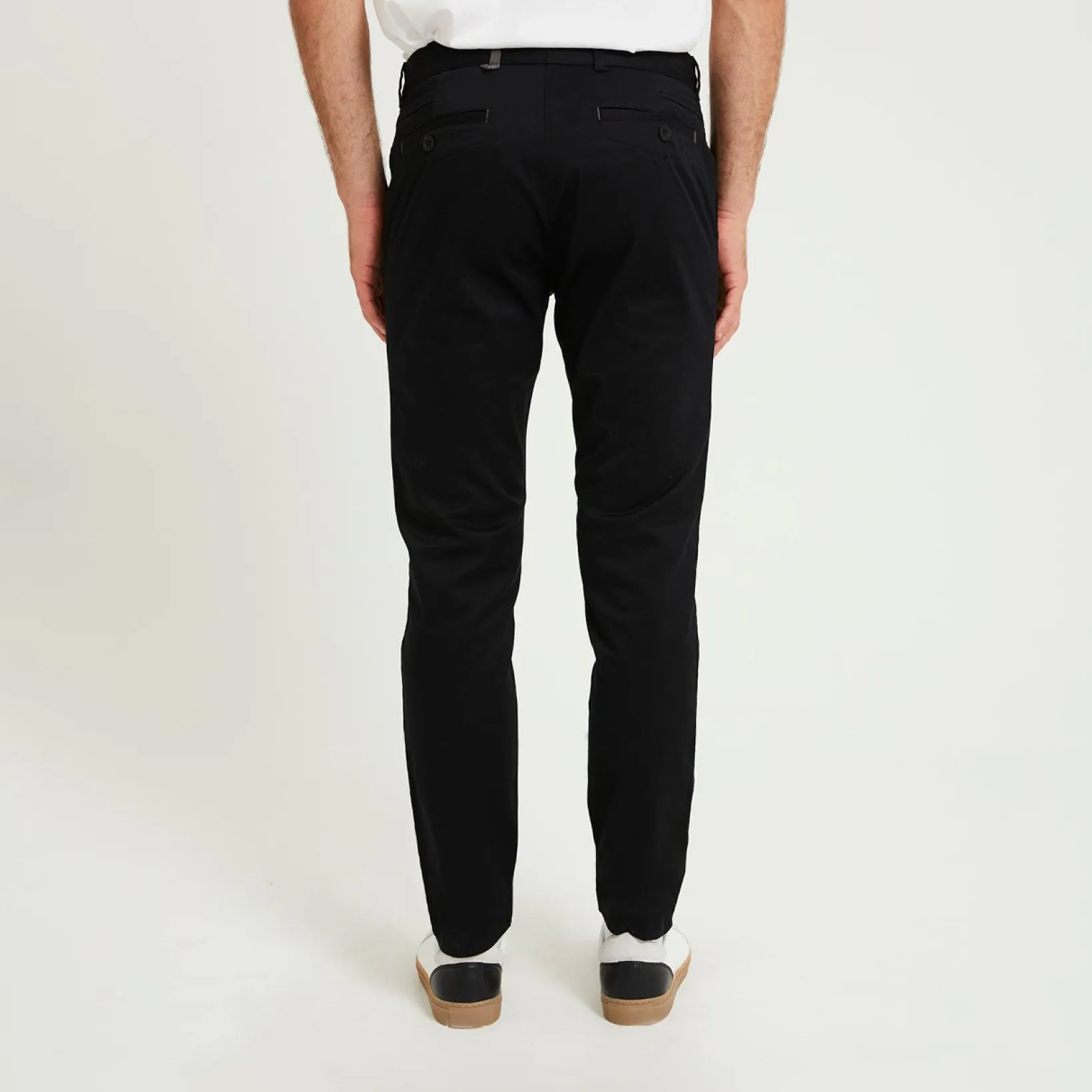 Cotton Stretch Chinos Black
