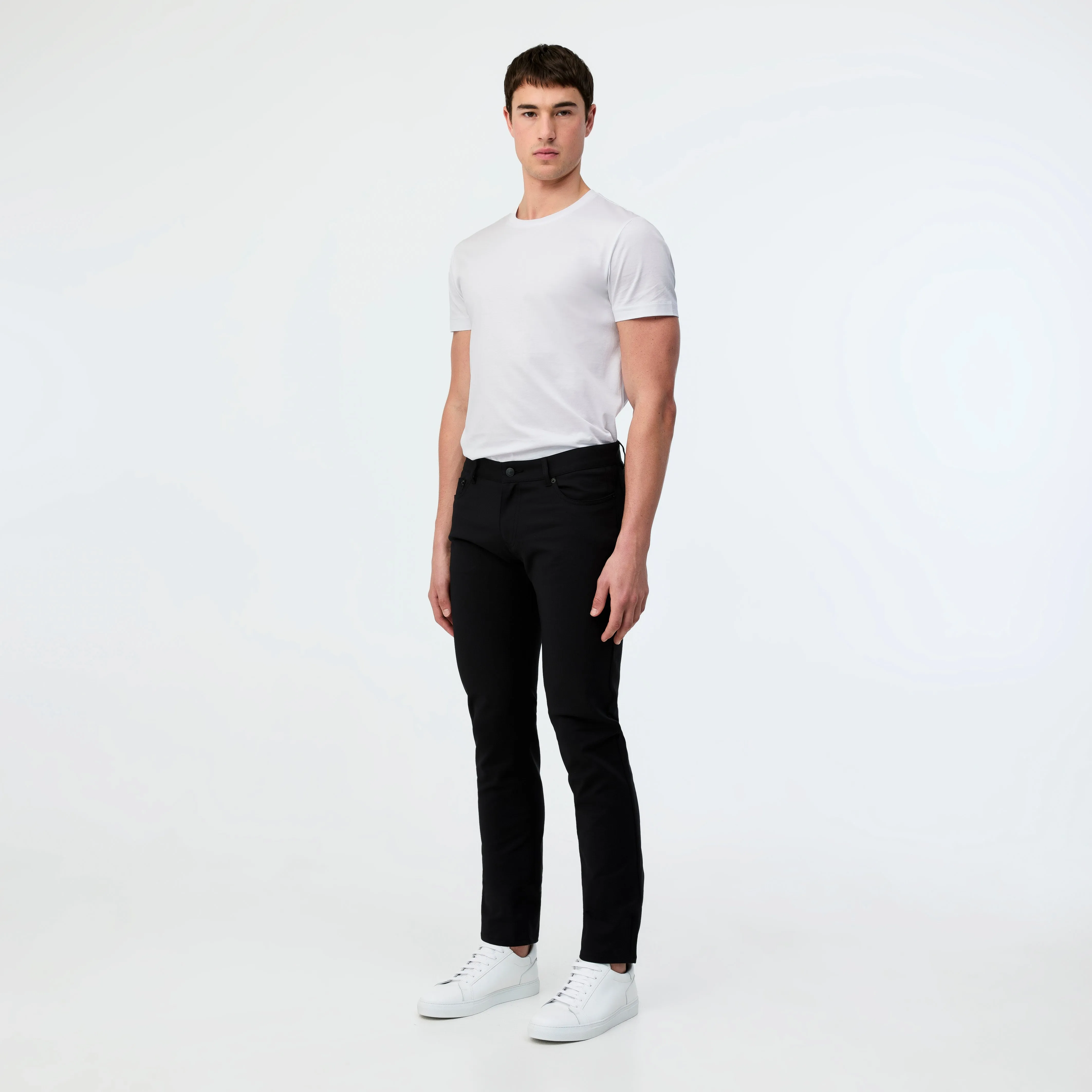 Cotton Stretch Chinos Black
