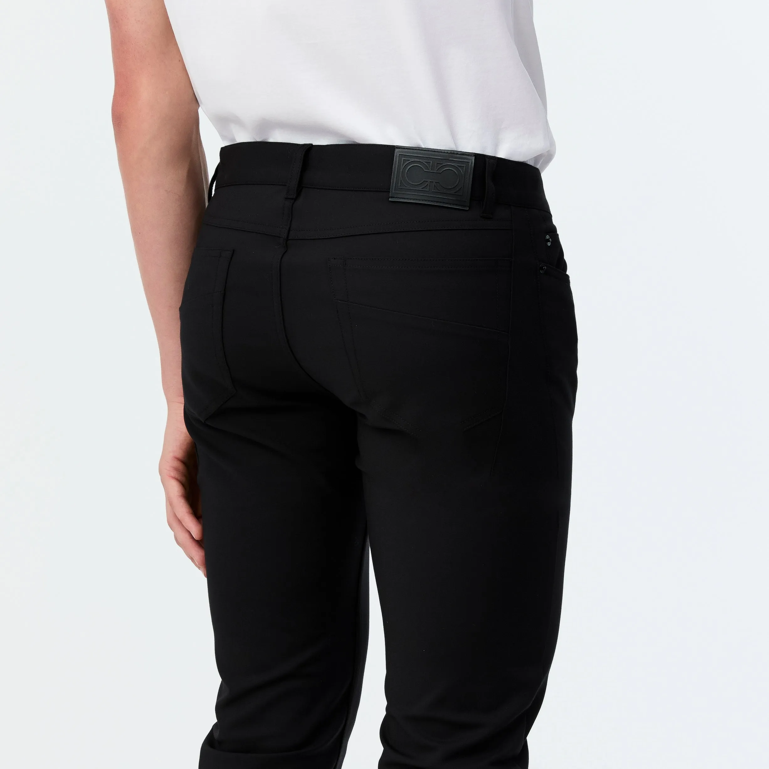 Cotton Stretch Chinos Black