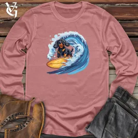 Dachshund Surfer Splash Long Sleeve