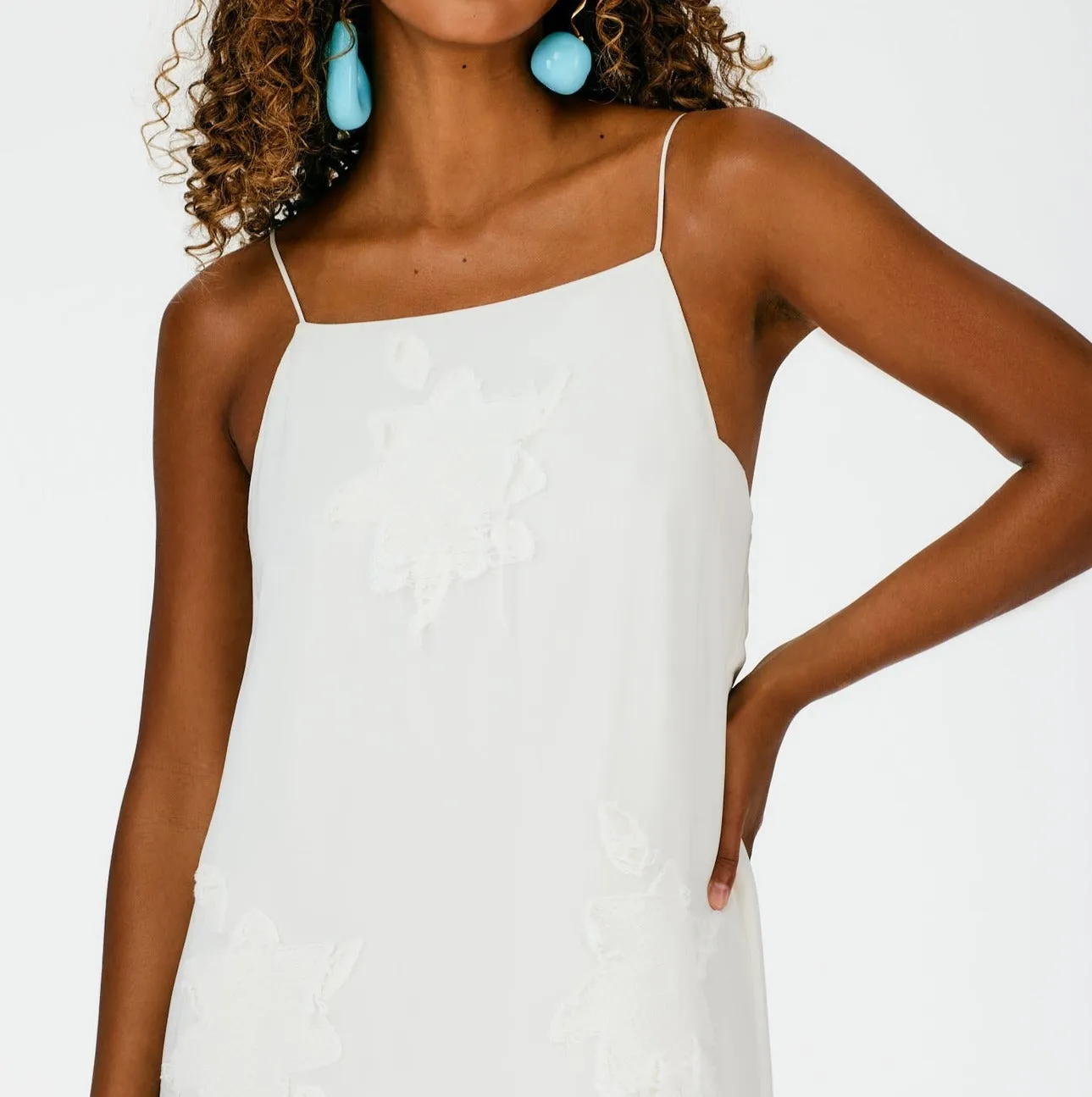 Dahlia Fil Coupe Slip Dress