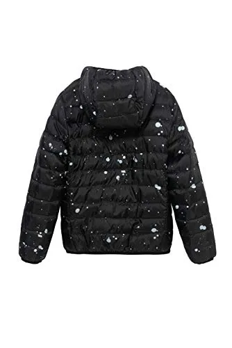 Desigual Girl Woven Padded Short Overcoat, Black, 7/8