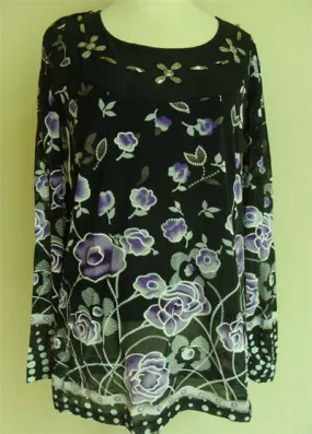 Elegant Beaded A-line Tunic