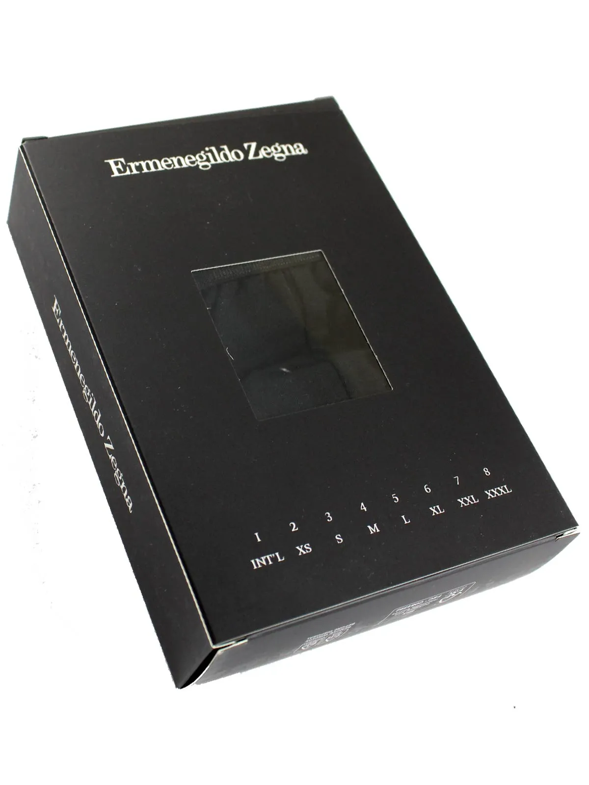 Ermenegildo Zegna Underwear Black Stretch XXL Cotton Midi Brief 2 Pack SALE