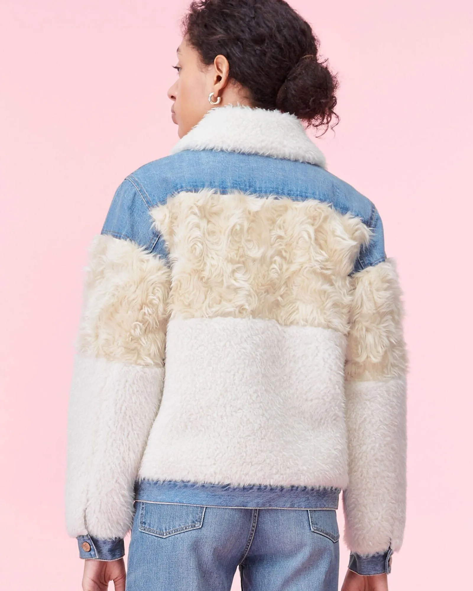 Faux Fur & Denim Jacket