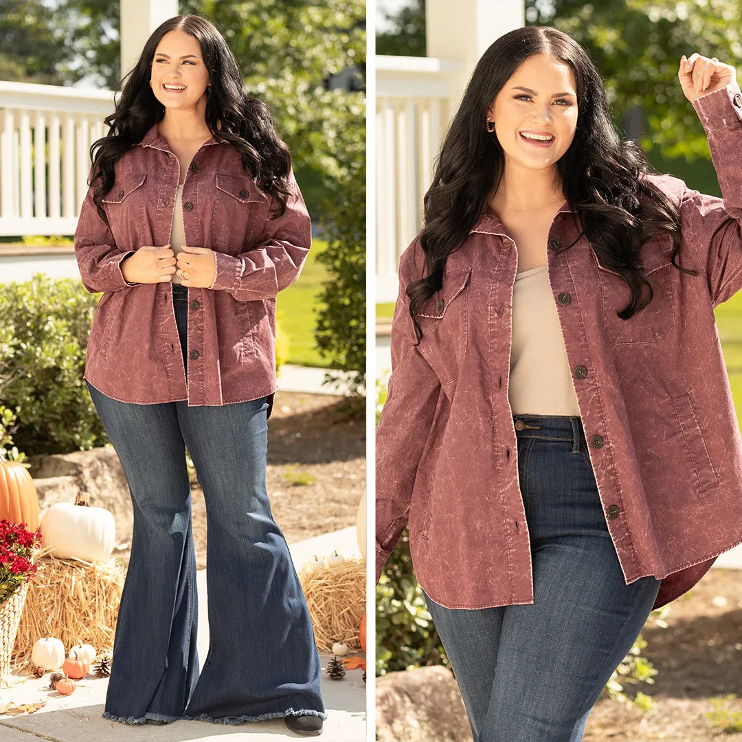 Feisty and Fun Shacket, Eggplant