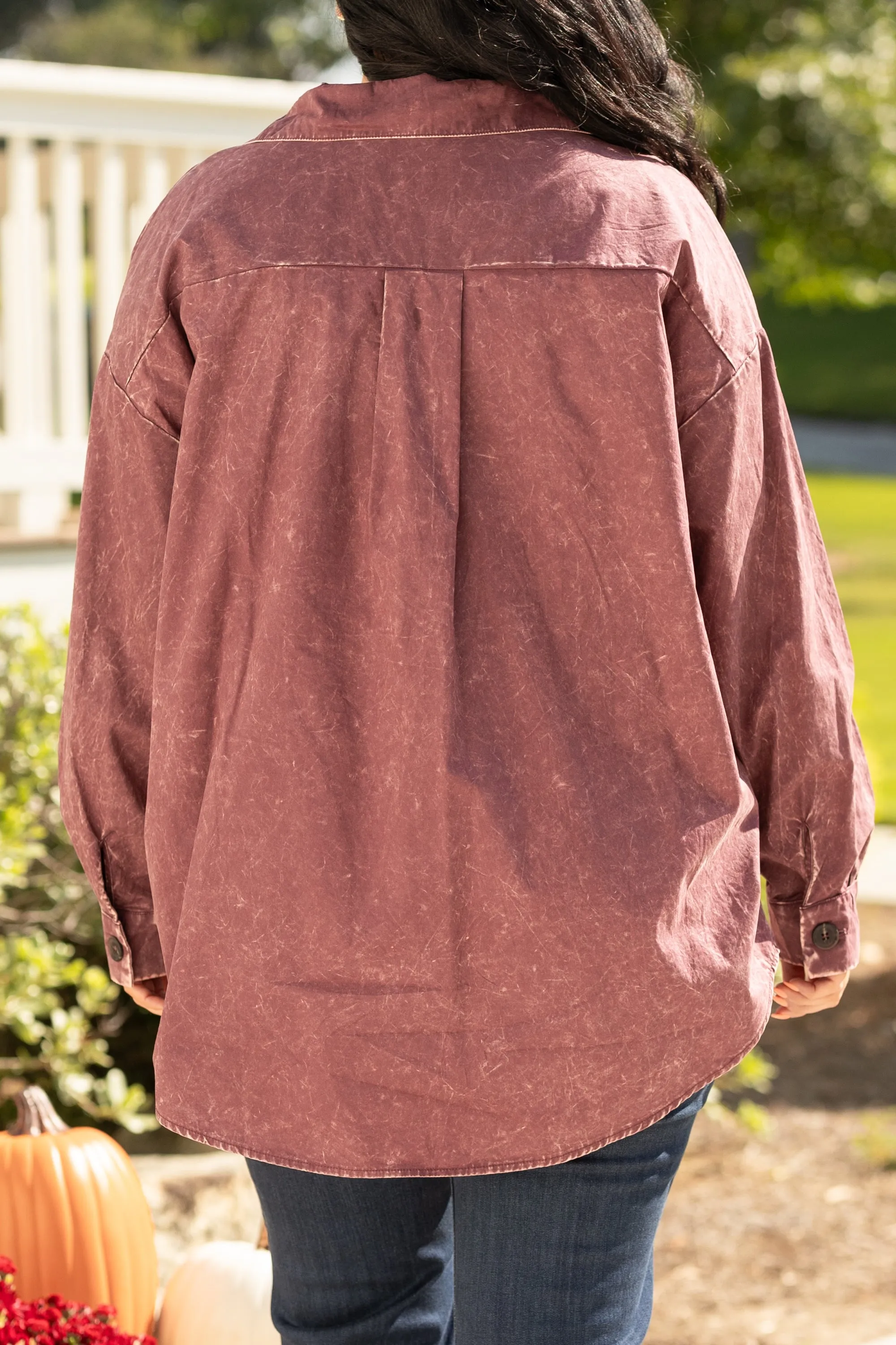 Feisty and Fun Shacket, Eggplant