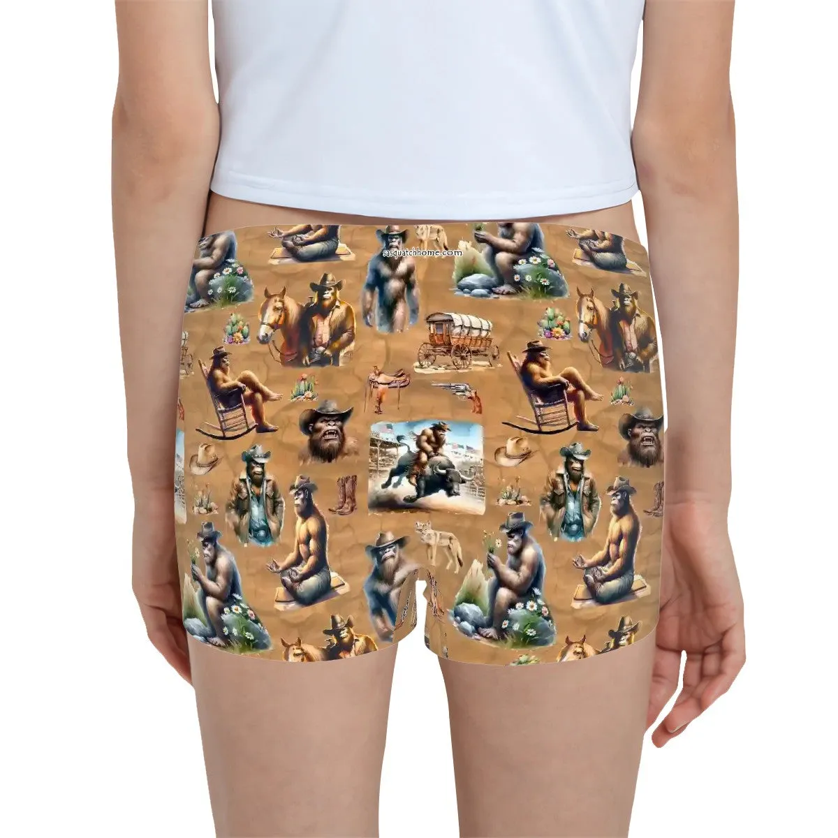 Girls Boxer Briefs Underwear - Sasquatch Underwear, Girls Underwear
