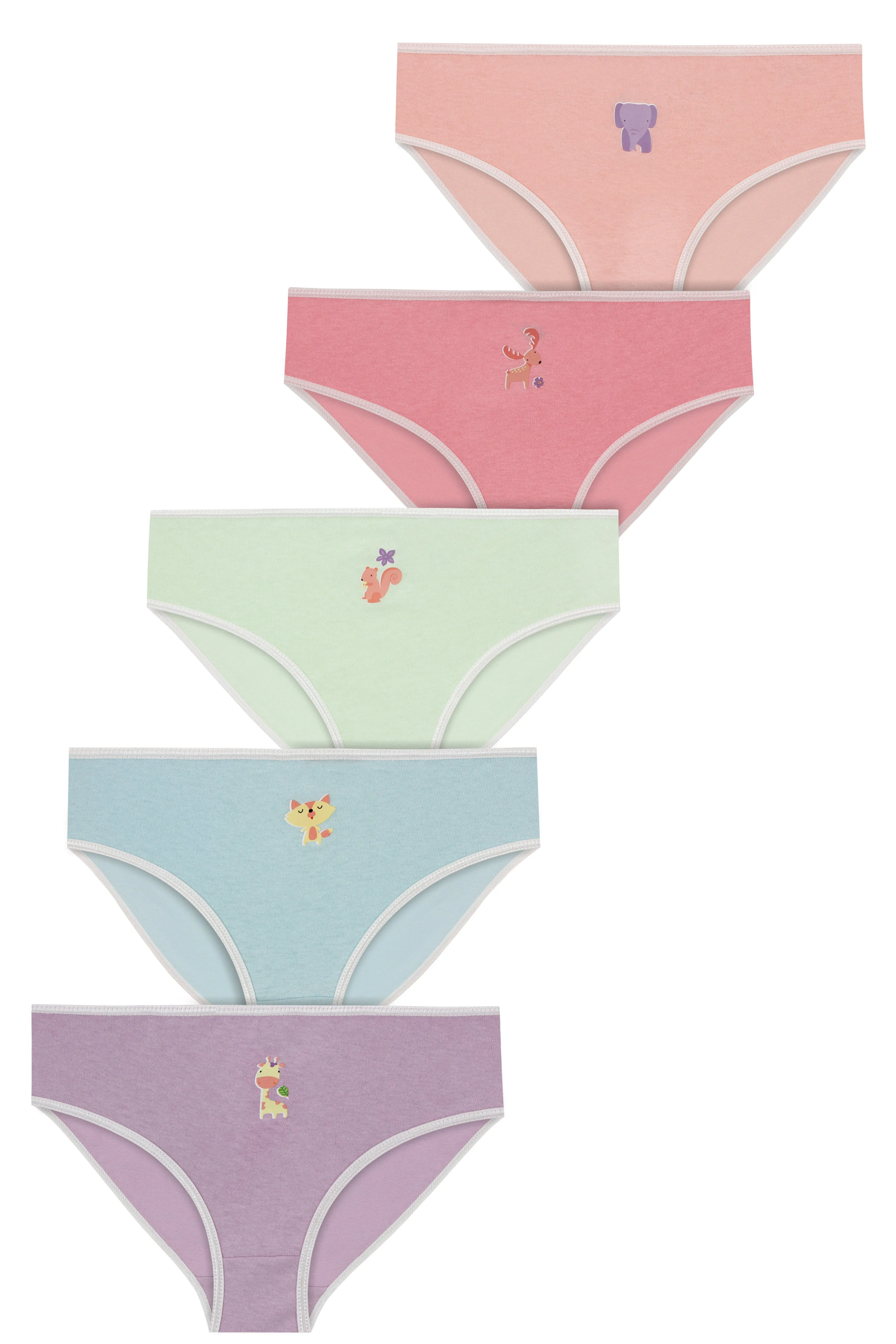 Girl's Shorties Underwear, Pack of 5
