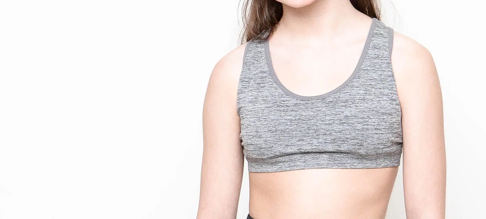 Grey Melange Sports Bra