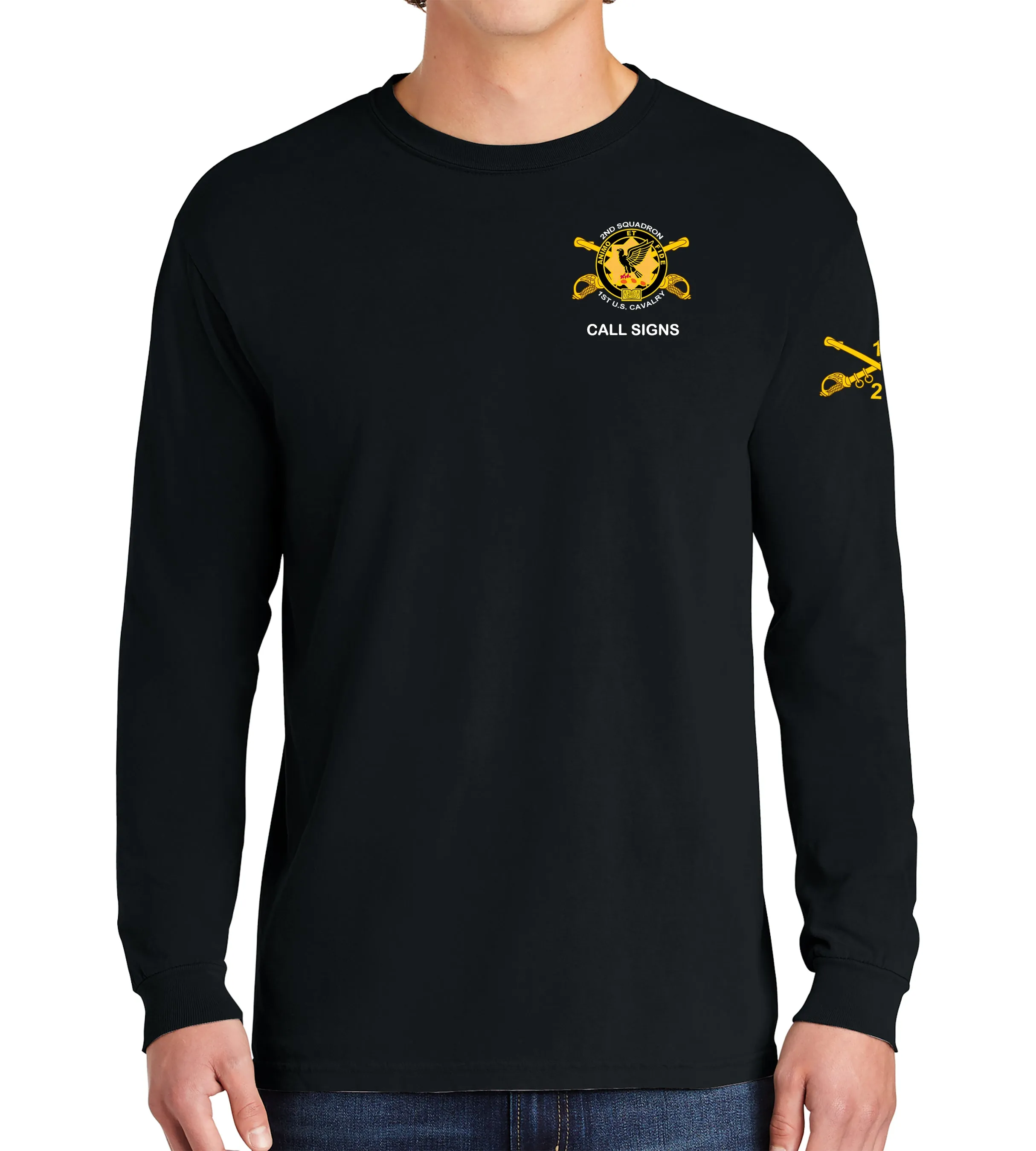 Hatchet Long Sleeve 50-50 Blend Unisex Shirt. This shirt IS approved for PT