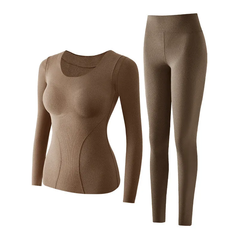 🔥HOT SALE 49% OFF🔥Women's Thermal Underwear Set with Shelf Bra