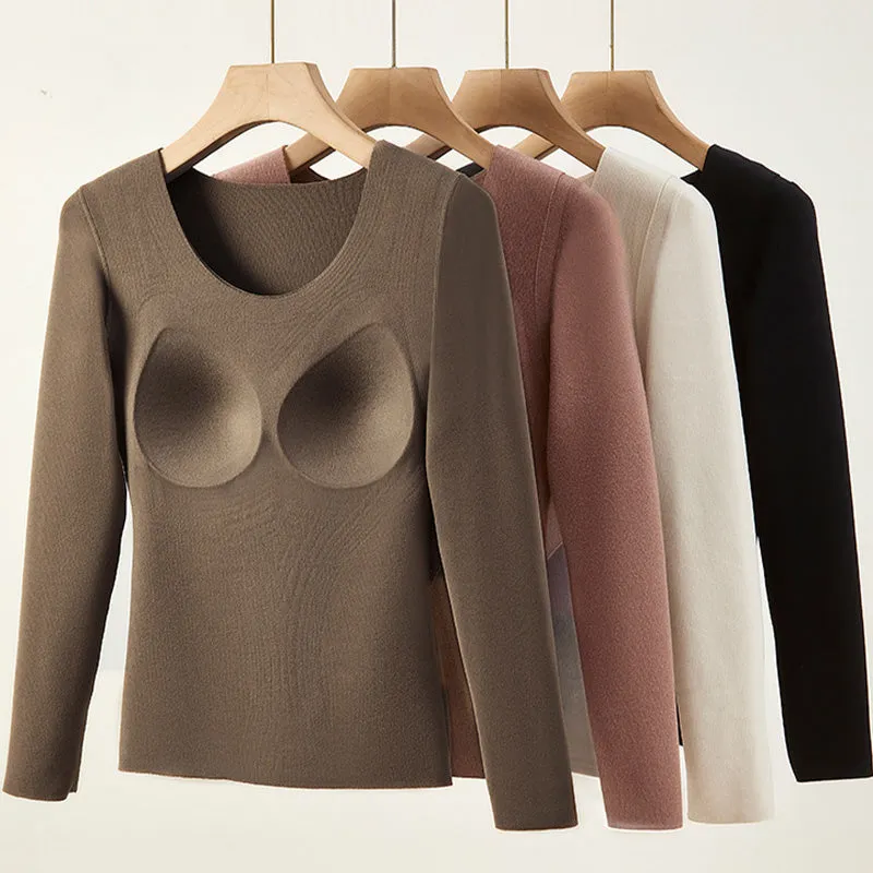 🔥HOT SALE 49% OFF🔥Women's Thermal Underwear Set with Shelf Bra