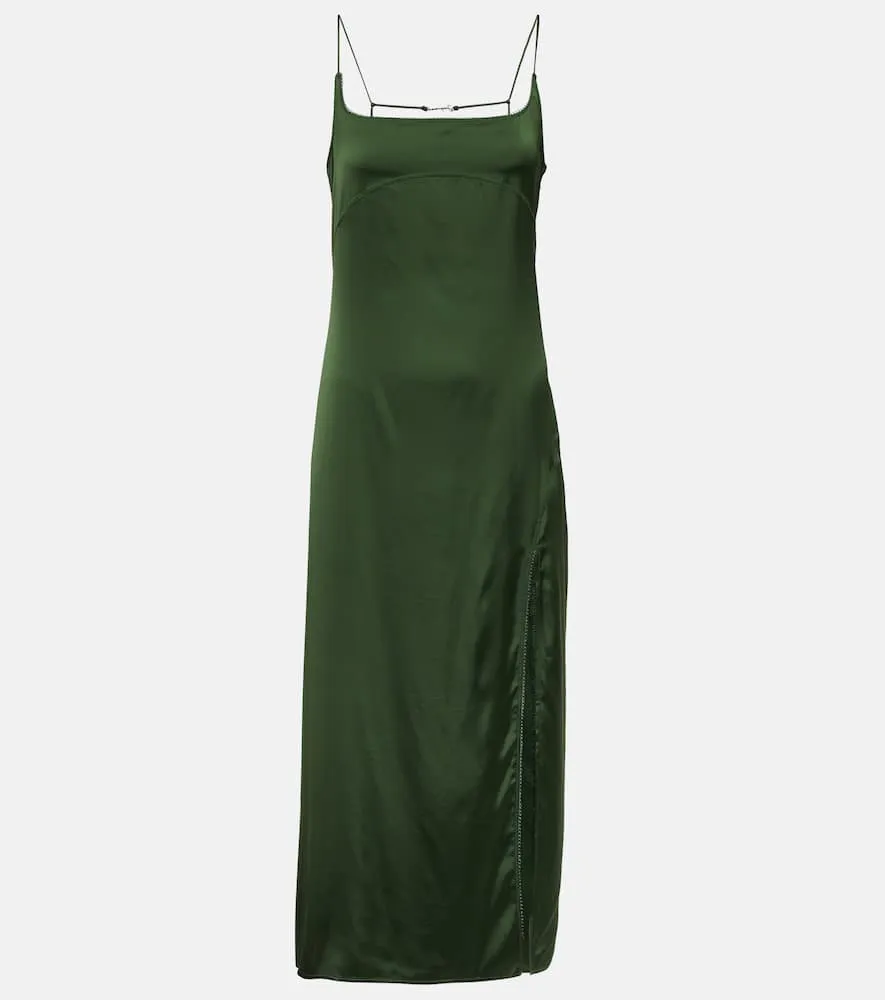 Jacquemus La Robe Notte satin slip dress