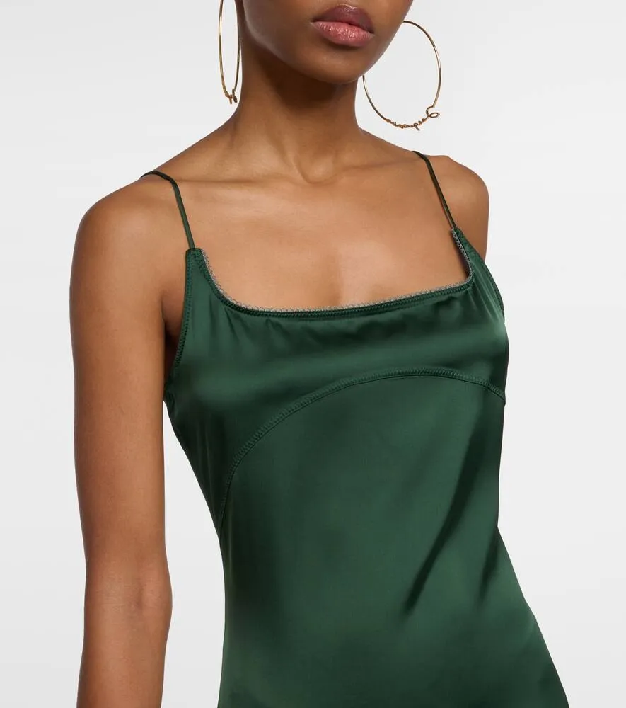 Jacquemus La Robe Notte satin slip dress