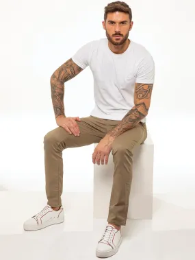 Kaiden Slim Stretch Trousers - Beige