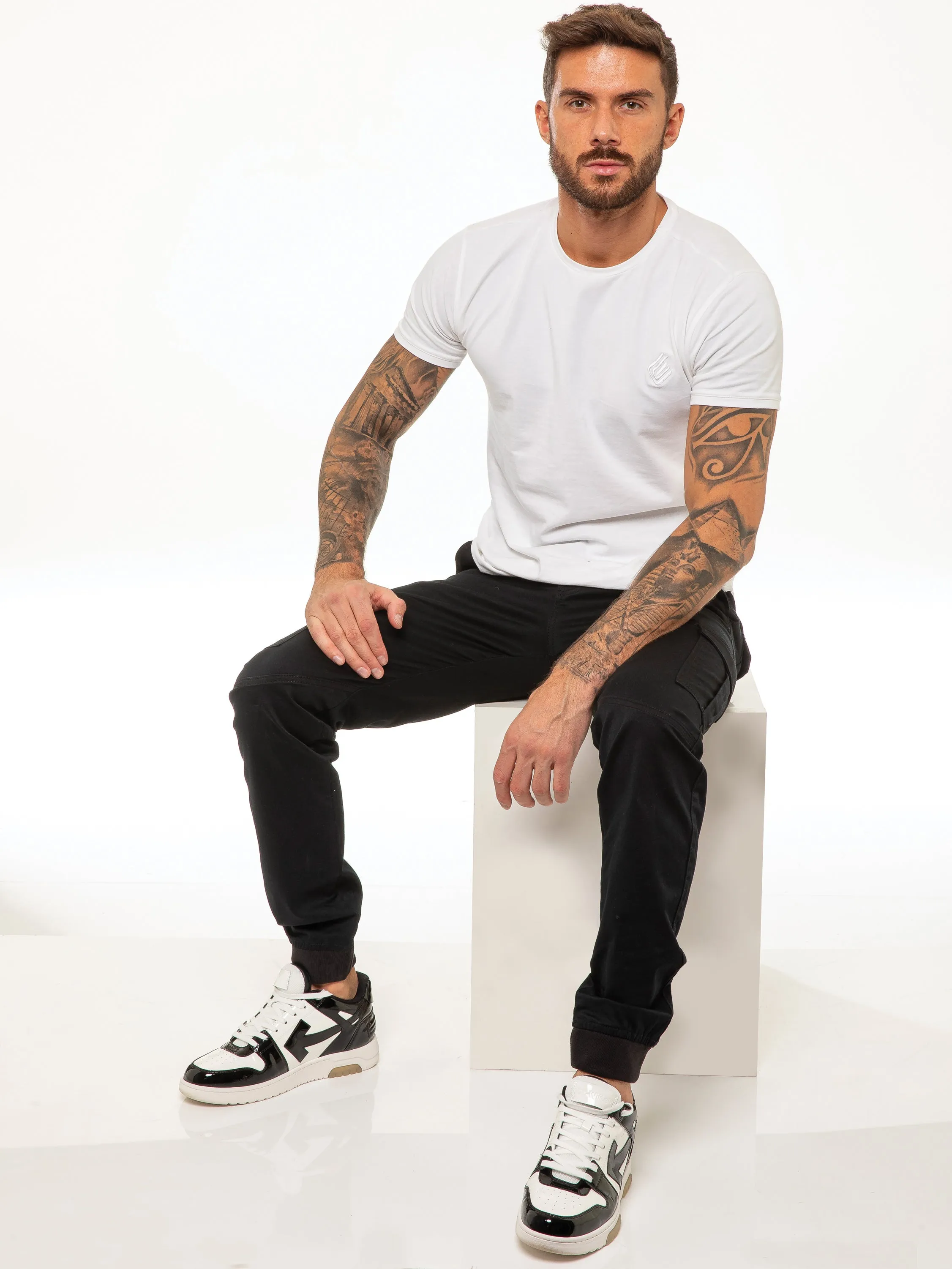 Kyle Stretch Cargo Pants - Black