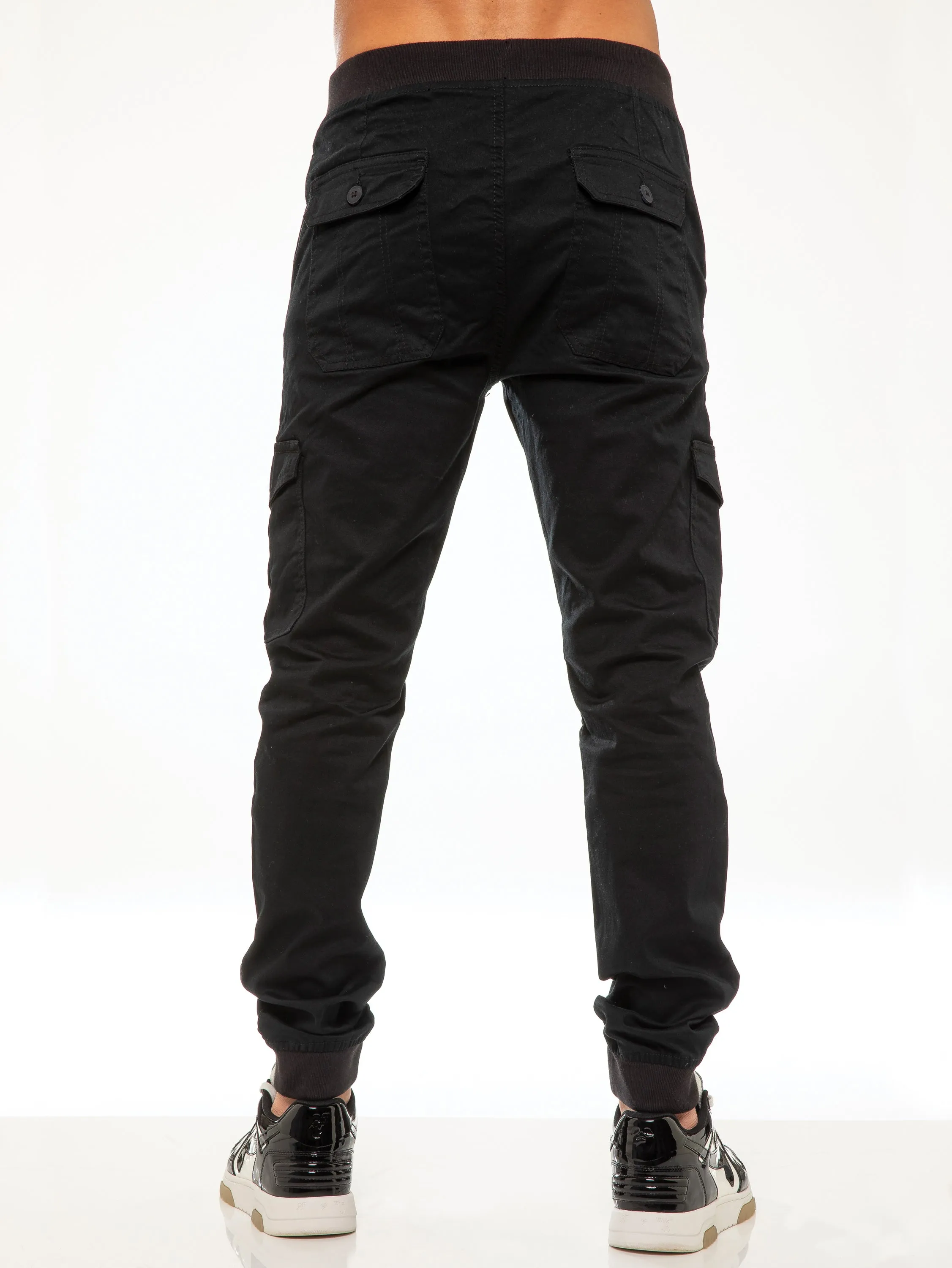 Kyle Stretch Cargo Pants - Black