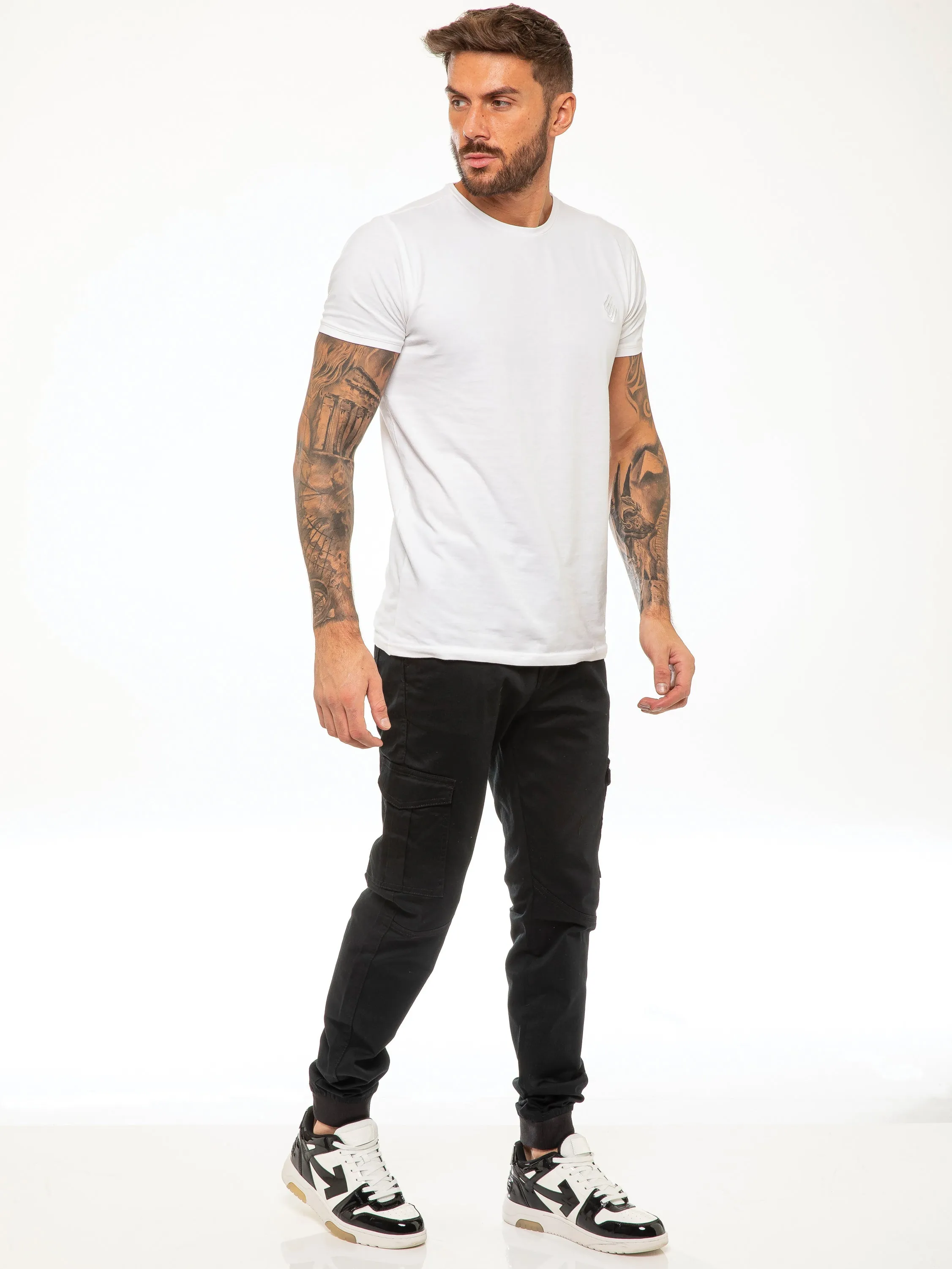 Kyle Stretch Cargo Pants - Black