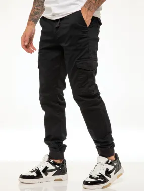 Kyle Stretch Cargo Pants - Black
