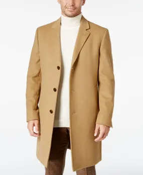 Lauren Ralph Lauren Men’s Luther Luxury Wool Blend Overcoat Coat 38R Camel