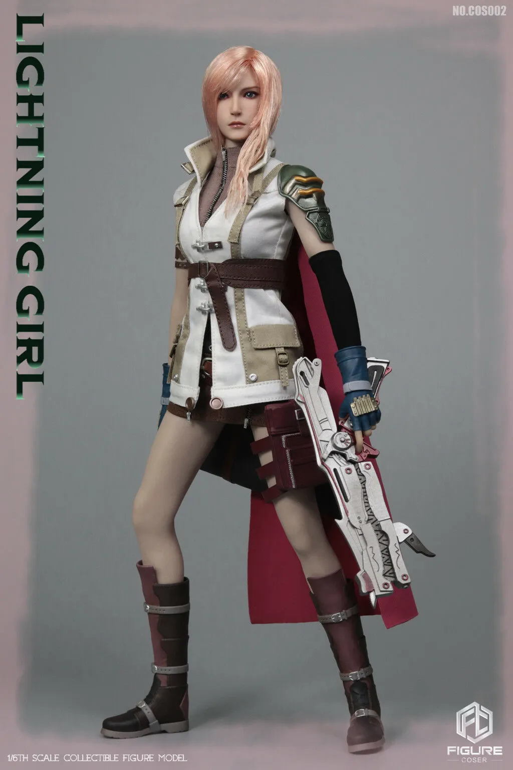 Lightning Girl - Red Capes w/Brown Chest Belt