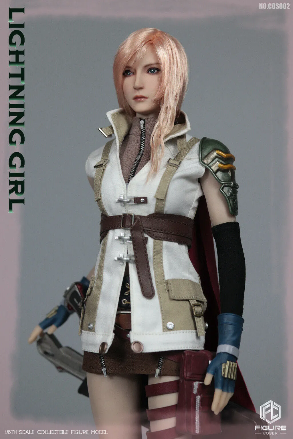 Lightning Girl - Red Capes w/Brown Chest Belt