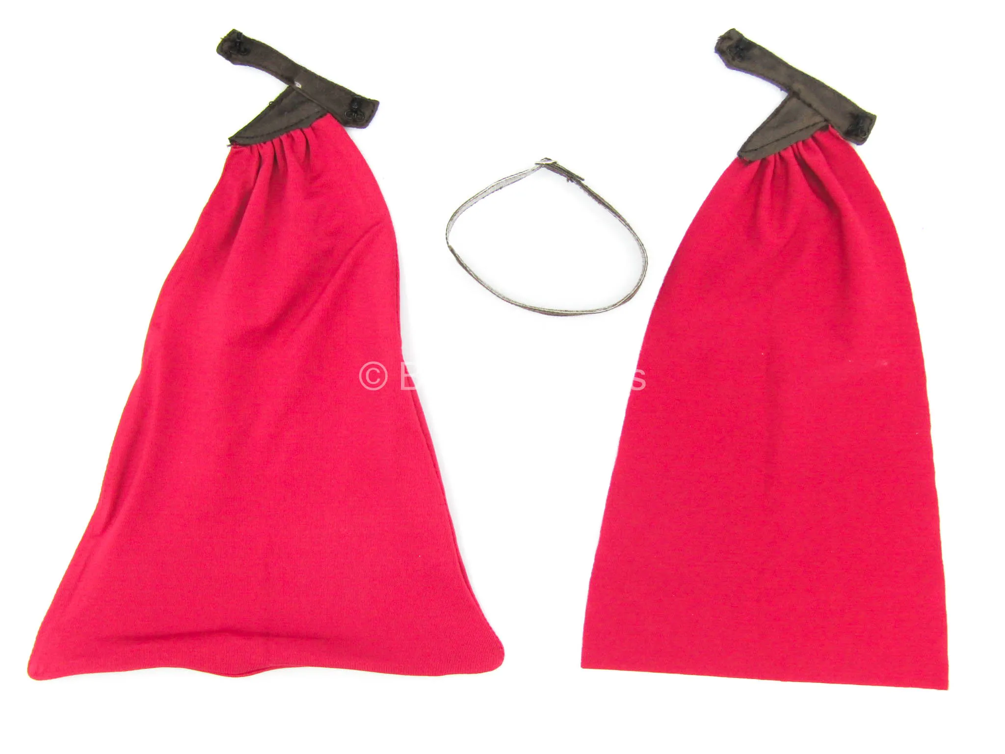 Lightning Girl - Red Capes w/Brown Chest Belt
