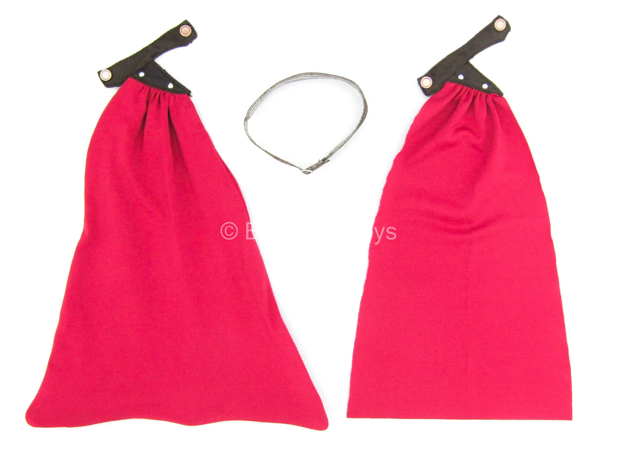 Lightning Girl - Red Capes w/Brown Chest Belt