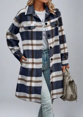 Long Plaid Shacket: Comfort Meets Style