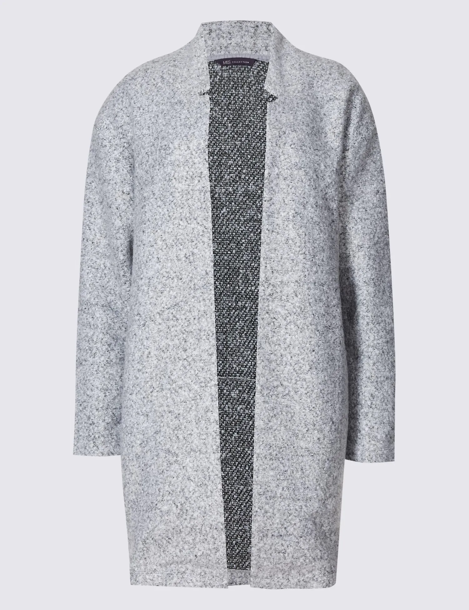 M&S Ladies Coat Style F/O L/S Jersy T49/3790