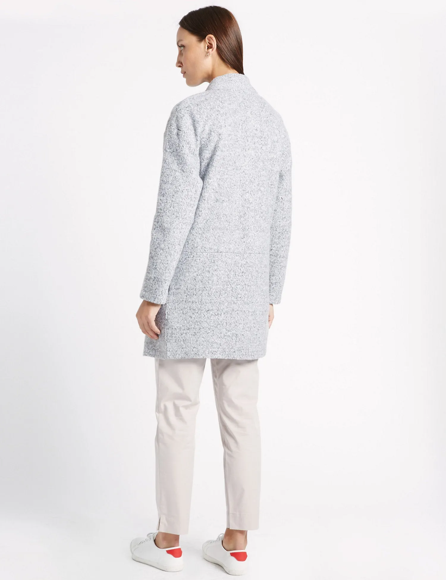 M&S Ladies Coat Style F/O L/S Jersy T49/3790
