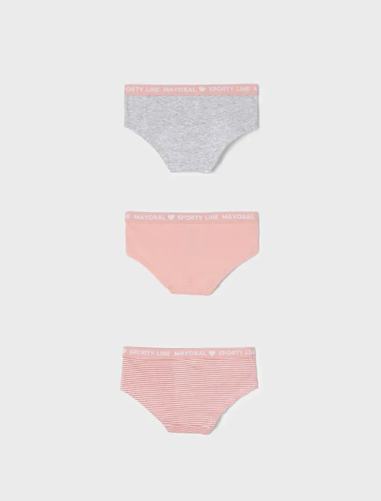 Mayoral Girls 3 Pack Underwear:  Size 2 to 16