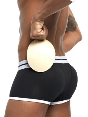 Men's Cotton Breathable Hip Lifting Sport Boxers with U Convex Patchwork