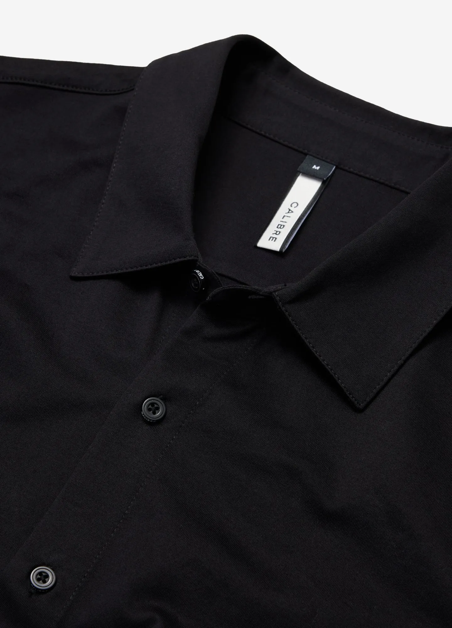 Mercerised Knit Shirt Black